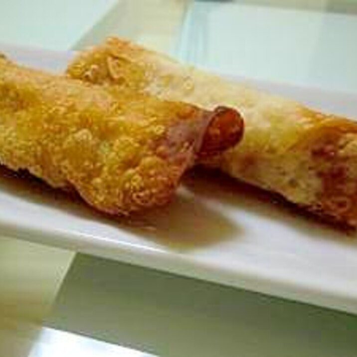 簡単揚げ餃子!鶏肉としいたけ蓮根で。